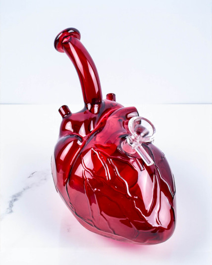 Crimson Anatomical Heart Bong