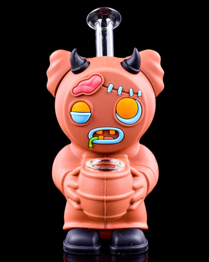 Cute Ginger Bread Silicone Mini Bong