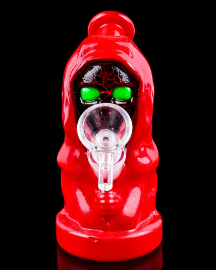 The Nightshade - Grim Reaper Skull Bong - Red