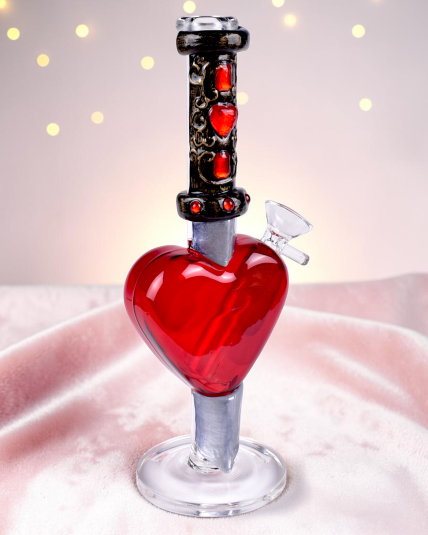Crimson Blade Heart Bong