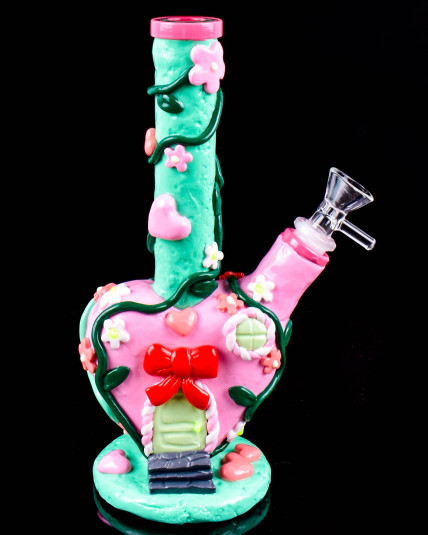 Candy Cottage Heart Bong