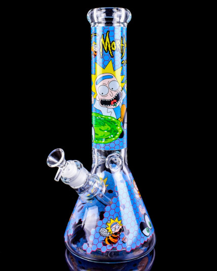 14" Rick & Morty Beaker Bong - Blue