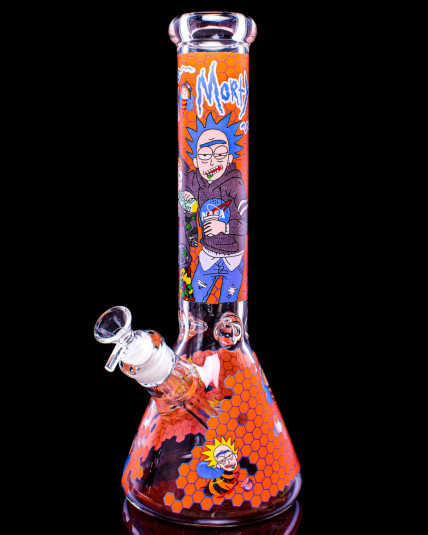 14" Rick & Morty Beaker Bong  - Orange