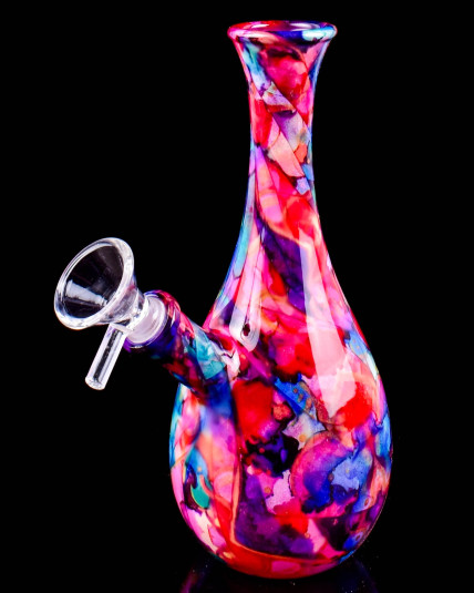 Ethereal Flow Marble Vase Bong - Pink