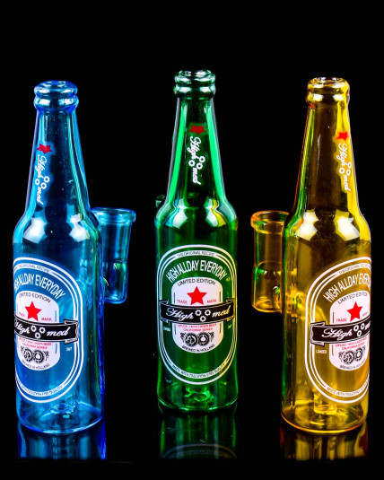 Cute Mini Beer Bottle Bong - Assorted