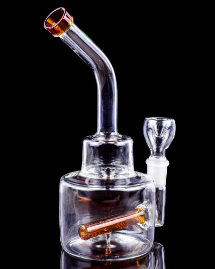 HEMPER - Inline Puck Bong - Amber 