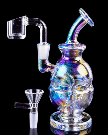 Chromatic Faberge - Mini Bong/Dab Rig - Iridescent 