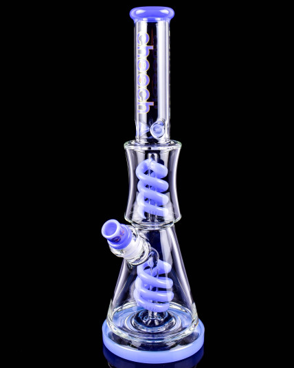 Cheech Glass™ - 17’’ Tall Swirl Spin Up and Down Coil Percolator Beaker Bong