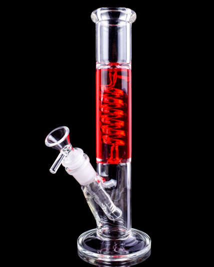 Glacial Twist - 10" Coil Perc Glycerin Bong
