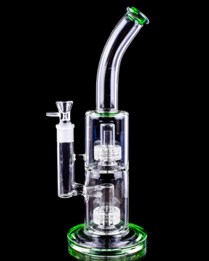 Prism Cyclone - 14" Double Matrix Perc Bong