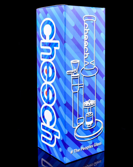 Dreamy Drift - Cheech Glass - 14" Double Perc Pack a Punch Bong - Pink