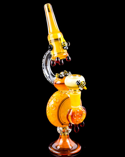 HoneyScope: XL Nectar Edition Golden Fumed Bong - Limited Drop