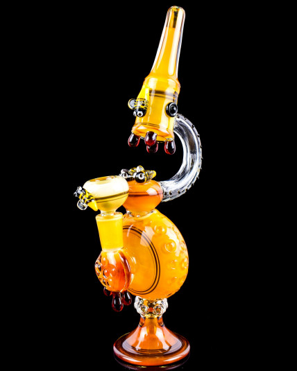 HoneyScope: XL Nectar Edition Golden Fumed Bong - Limited Drop