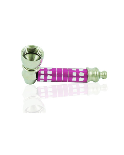 Metal pipe hot purple with Lid