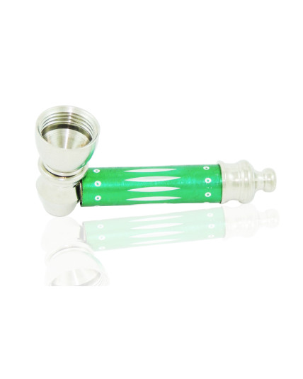 Metal pipe green with Lid