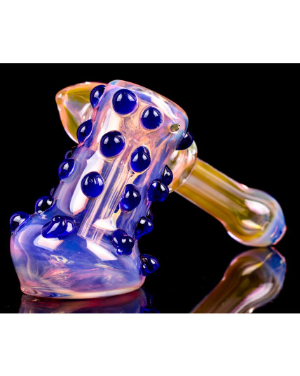 Thor's Hammer - 5" Golden Fumed Bubbler