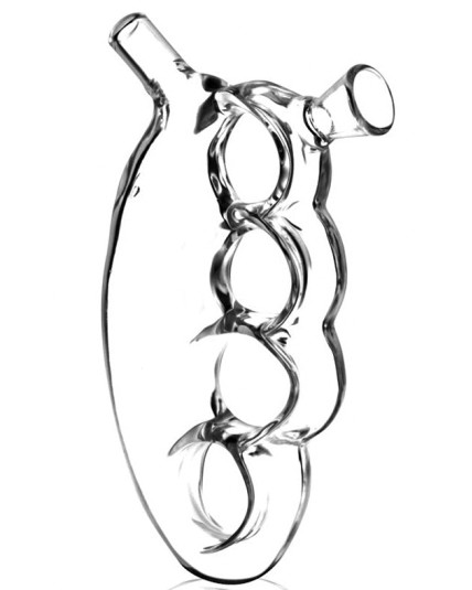 Glass Knuckle Hand Pipe
