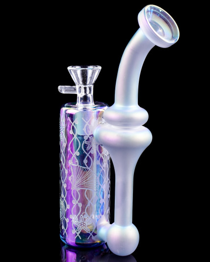 Mystic Reef Etched Iridescent Bong