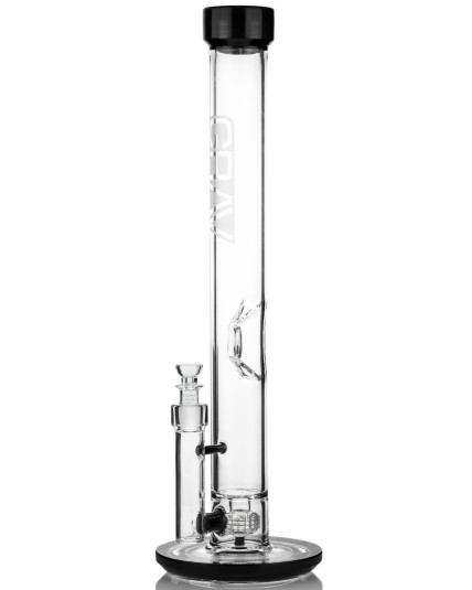 Grav® - 20" Extra Large Straight Base Water Pipe - Black Accents
