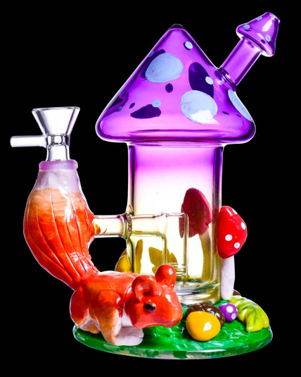 Whimsical Wonderland Squirrel Retreat Hut Haven Bong