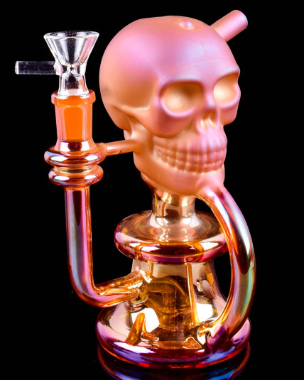 Iridescent Solemn Skull Bongs