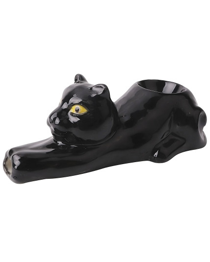 Black Cat Ceramic Pipe