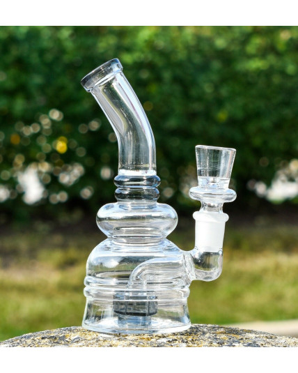 7" Straight Neck Showerhead Bong- Assorted Style & Designs