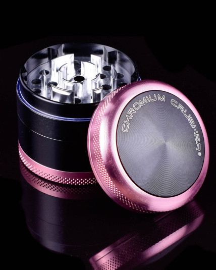 Mighty Morphin Purple Ranger - Chromium Crusher® - Convex Cap Dual Four-Part Grinder - 50MM - Rose Gold