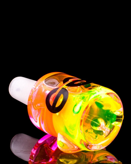 Cheech™ - 14mm Dual Glycerin Freezer Bowl - UV Orange/Green