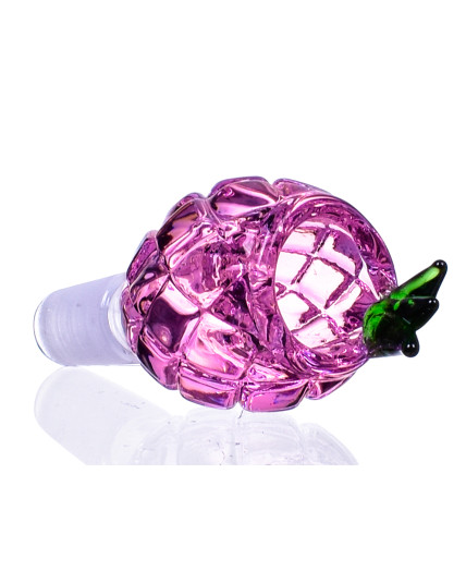 14mm Male Juicy Glass Pineapple Bowl - Pink