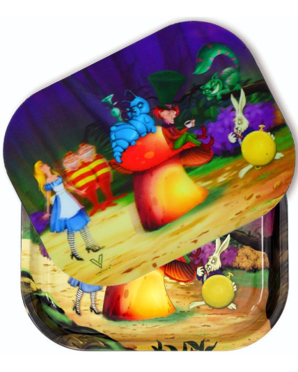 V Syndicate® - Alice Mushroom 3D Roll N Go Bundle Metal Rollin' Tray (Small)