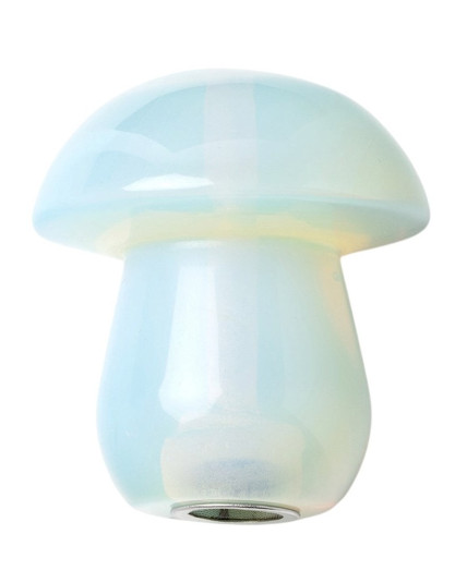 Gemstone Shroom Pipe - Opalite