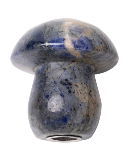 Gemstone Shroom Pipe - Blue Sodalite