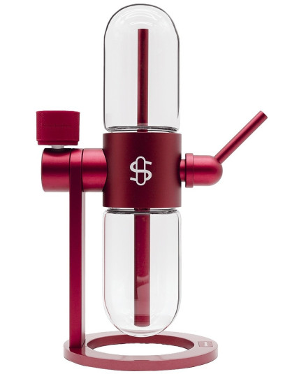 Stundenglass™ Gravity Hookah Bong V3 - Velvet Burgundy