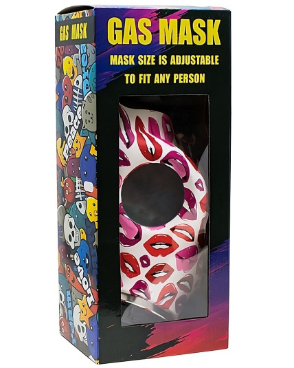Gas Mask Pipe Bong - Includes Acrylic Water Pipe - Full Set - Kisses