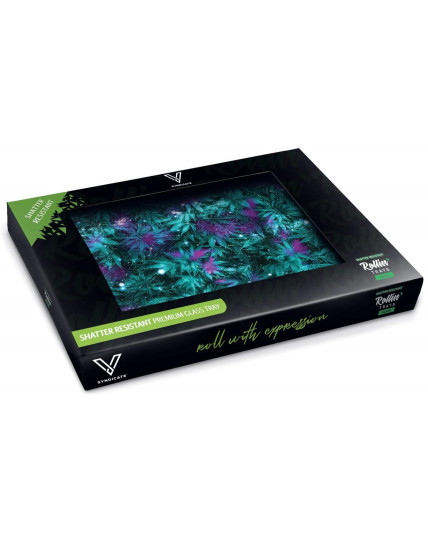 V Syndicate® - Cosmic Chronic Blazin' Glass Rollin' Tray - Small