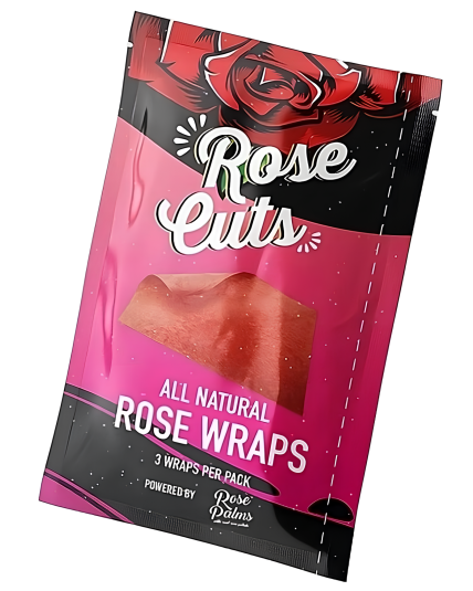 Rose Palms Pink Rose Cuts Wraps - Single Pouch