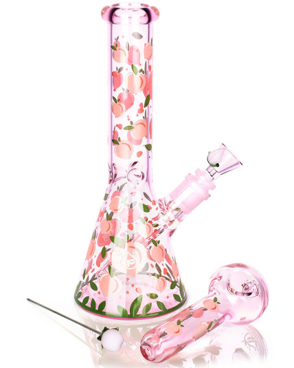 Pulsar Fruit Series Herb Pipe Duo - Peaches & Cream Bong