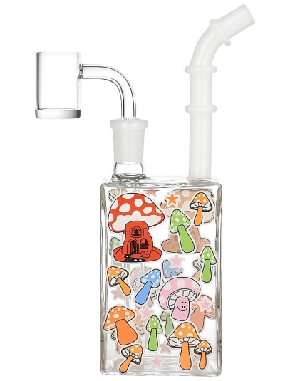 Glow Mushroom Juice Box Dab Rig
