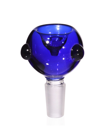 14mm Dry Male Bowl With - Dry Herb-Blue