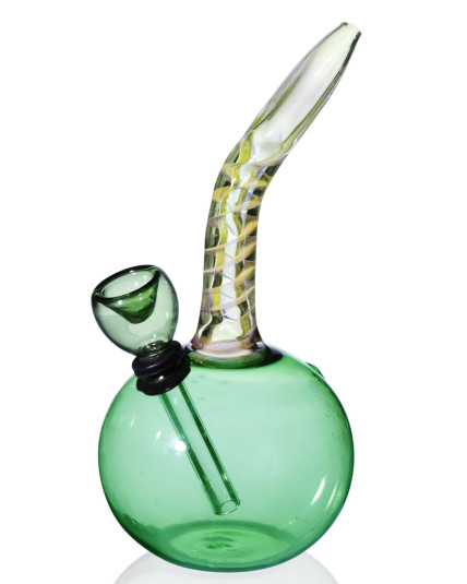6" Spiral Tilted Fumed Mini Bong