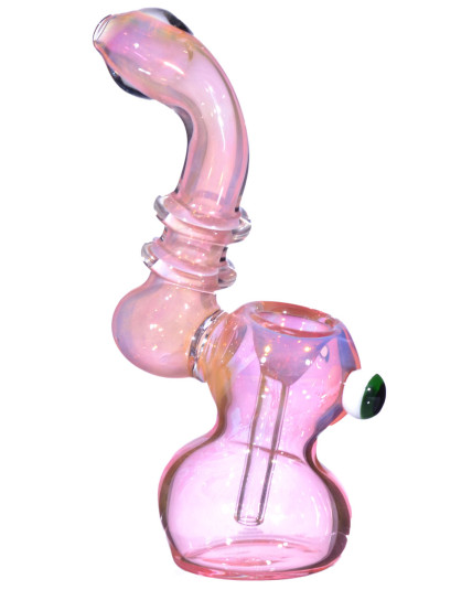 6" Sleek and Shiny Bubbler - Rose Gold 