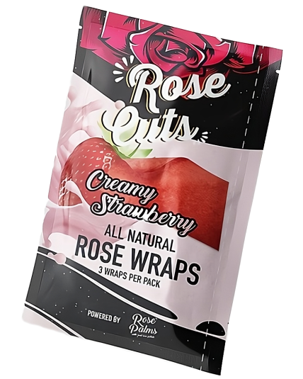 Rose Palms Pink Rose Cuts Wraps - Single Pouch