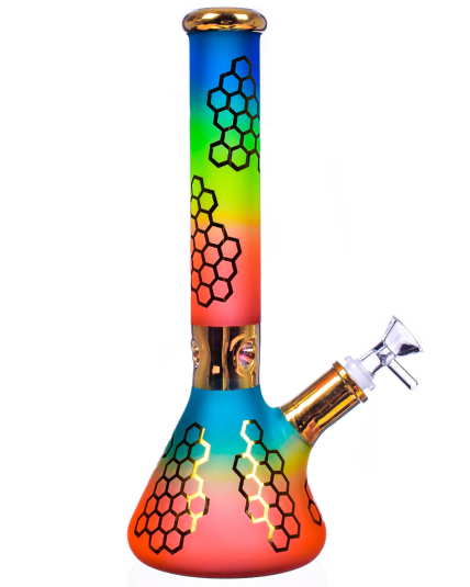 The Eclipse - 12" Multicolor Beaker Bong