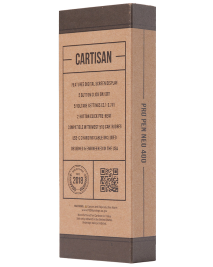 Cartisan Pro Pen Neo 400mAh 510 Battery - Black