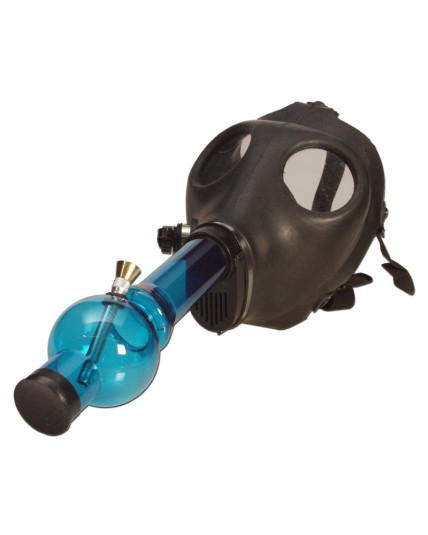 Gas Mask Pipe Bong - Includes Acrylic Water Pipe - Full Set