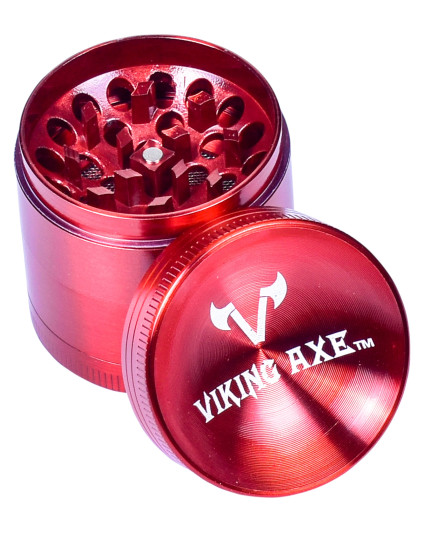 Red Yoshi - Viking Axe™ - - 40mm Four Part Concave Grinder - Red