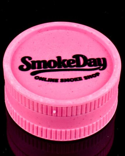 SmokeDay Biodegradable 2-Piece Grinder - Pink