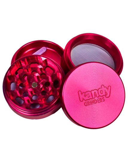 Kandy Grinder Four Part Grinder 55mm - Red
