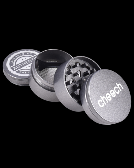 Cheech Glass - 50mm 4 Part Grinder - Gunmetal